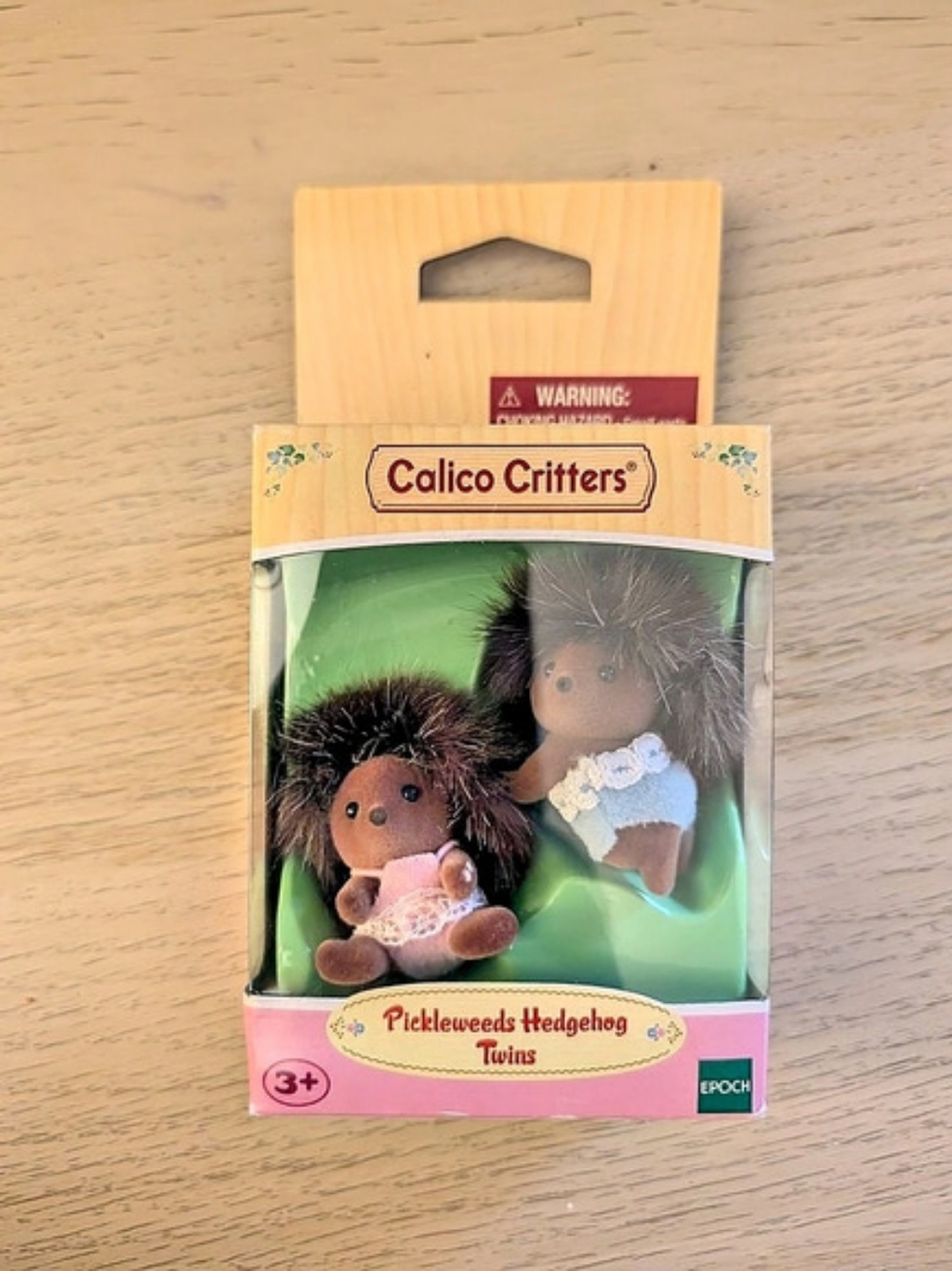Calico Critters Pickleweed Hedgehog Twins Boxed Twin Figures NWT Rare